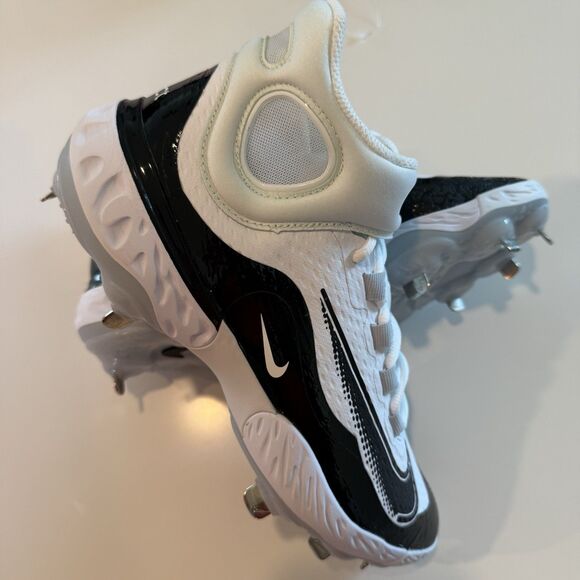 Size 7 Nike Men\'s Alpha Huarache Elite 4 Baseball Mid Cleats FD2744 101 NEW main image 4